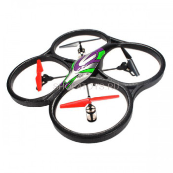 Радиоуправляемый квадрокоптер WLToys V262 Cyclone UFO Drones 2.4G - V262 Новинка 2014 года. Радиоуправляемый квадрокоптер WLToys V262 с 6-осевым гироскопом, автоматической стабилизацией и подсветкой. Самый большой квадрокоптер в линейке WLToys с размером 61.5 см по диагонали.