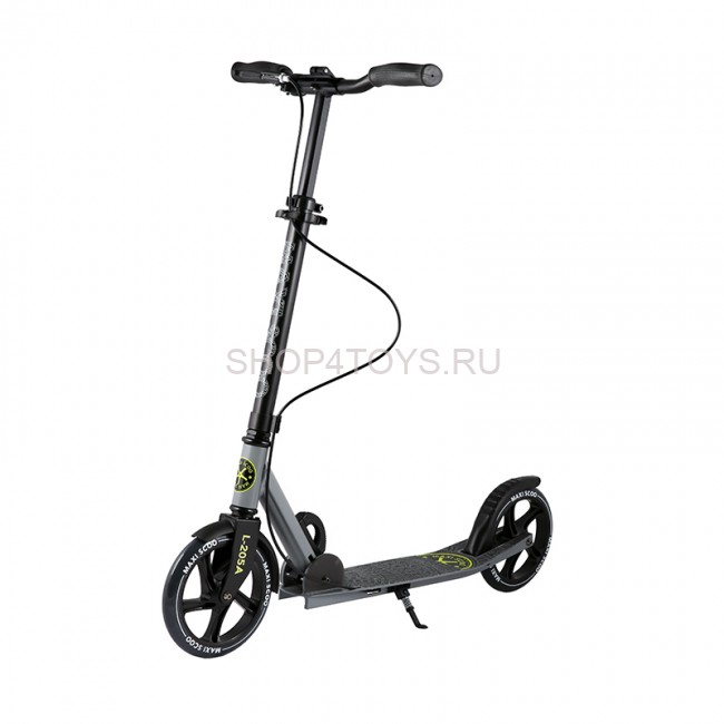 Самокат Двухколесный Складной, с Ручным Тормозом, Серый - MSC-L205A-G Самокат Двухколесный Складной, с Ручным Тормозом, Серый - MSC-L205A-G