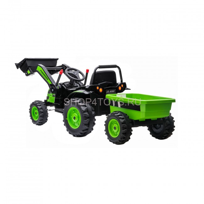 Детский электромобиль трактор с ковшом и прицепом (зеленый, 2WD, EVA) - HL389-LUX-GREEN-TRAILER Детский электромобиль трактор с ковшом и прицепом (зеленый, 2WD, EVA) - HL389-LUX-GREEN-TRAILER