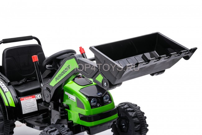 Детский электромобиль трактор с ковшом и прицепом (зеленый, 2WD, EVA) - HL389-LUX-GREEN-TRAILER Детский электромобиль трактор с ковшом и прицепом (зеленый, 2WD, EVA) - HL389-LUX-GREEN-TRAILER