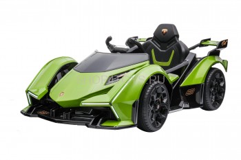 Детский электромобиль Lamborghini V12 Vision Gran Turismo 4WD 12V - HL528-LUX-GREEN Детский электромобиль Lamborghini V12 Vision Gran Turismo 4WD 12V - HL528-LUX-GREEN