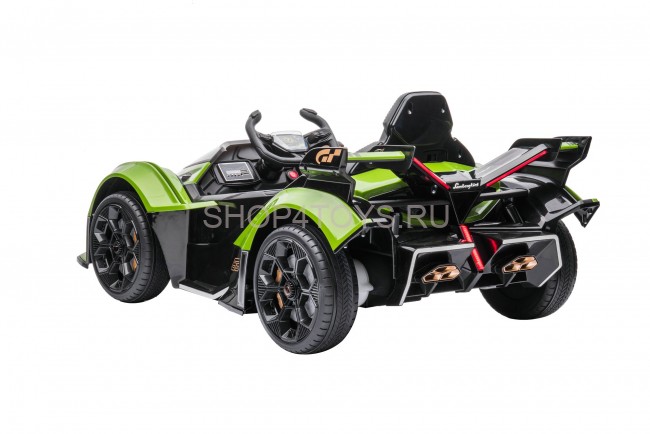 Детский электромобиль Lamborghini V12 Vision Gran Turismo 4WD 12V - HL528-LUX-GREEN