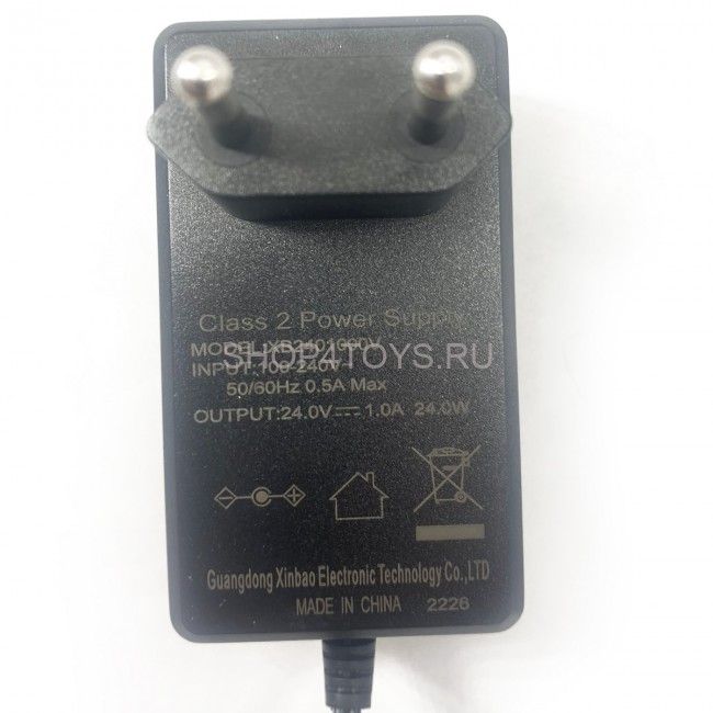 Зарядное устройство RR 24V 1000 mAh для электромобилей - XB2401000V Зарядное устройство RR 24V 1000 mAh для электромобилей - XB2401000V