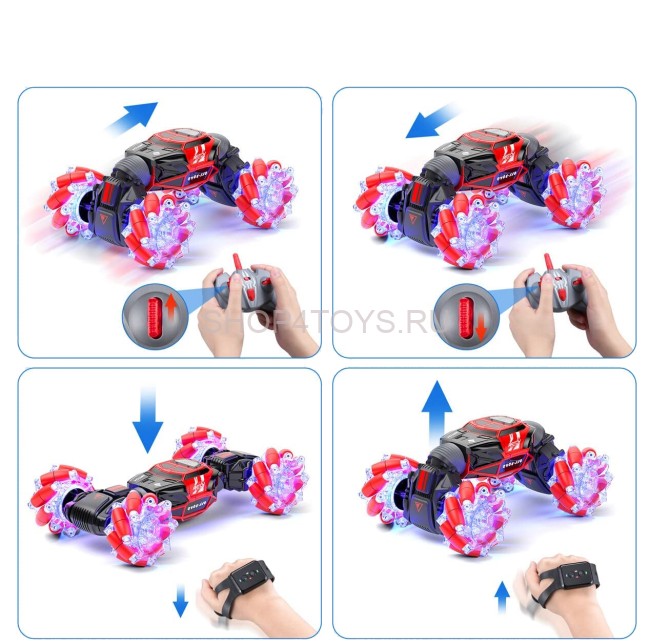 Радиоуправляемый внедорожник Твистер (часы + пульт) 1:18 - UD2219A-RED Радиоуправляемый внедорожник Твистер (часы + пульт) 1:18 - UD2219A-RED