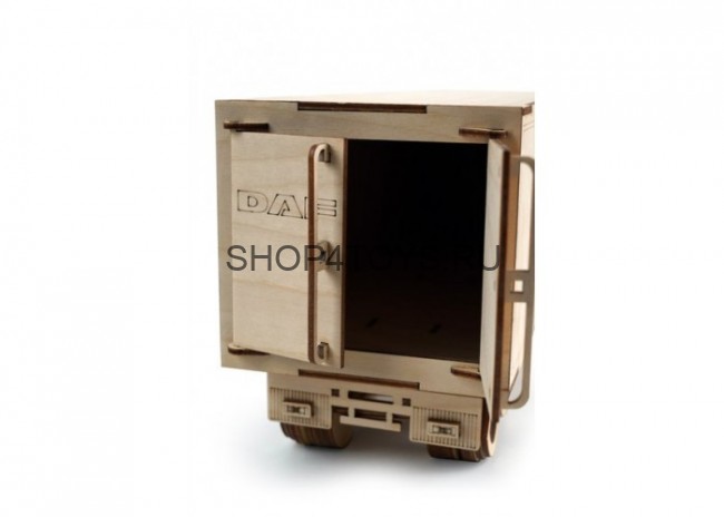 Конструктор 3D деревянный подвижный Lemmo Грузовик с прицепом - ГР-9