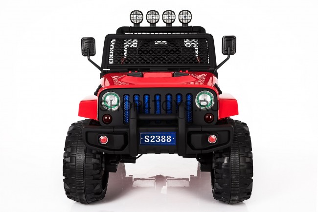 Двухместный полноприводный электромобиль Red Jeep 12V 2.4G - S2388 Двухместный полноприводный электромобиль Red Jeep 12V 2.4G - S2388