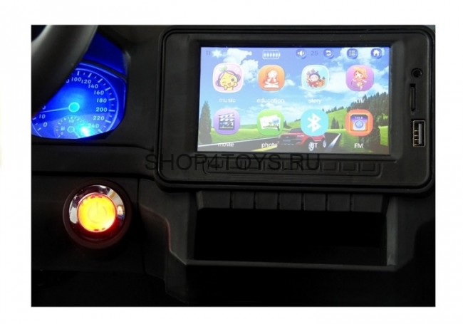 Детский электромобиль Volkswagen Amarok Black 4WD MP4 - DMD-298-BLACK-MP4