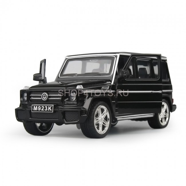Металлическая модель Mercedes G55 Black (свет, звук, инерция) - M923K Металлическая модель Mercedes G55 Black (свет, звук, инерция) - M923K