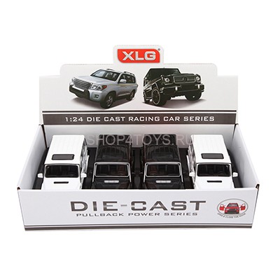 Металлическая модель Mercedes G55 Black (свет, звук, инерция) - M923K Металлическая модель Mercedes G55 Black (свет, звук, инерция) - M923K