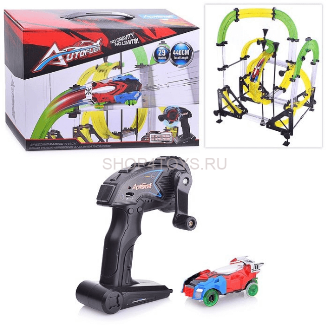Гоночный трек AutoFlier (29 деталей, 4.4 м, 1 машинка, 1 пульт) - AF667 Гоночный трек AutoFlier (29 деталей, 4.4 м, 1 машинка, 1 пульт) - AF667