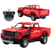 Радиоуправляемый конструктор CADA deTech красный пикап (549 деталей) - C51005W