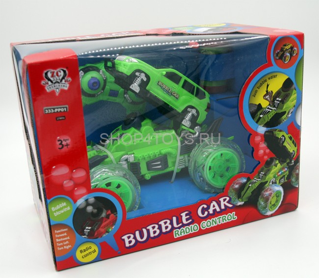 Радиоуправляемая машина-перевертыш Bubble Car зеленая - 333-PP01