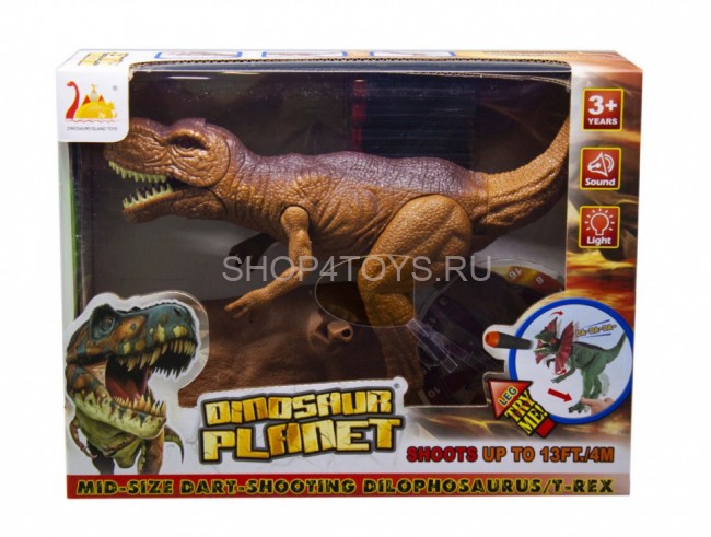 Интерактивный динозавр Тираннозавр T-REX (свет, звук, стреляет пульками) - RS6185 Интерактивный динозавр Тираннозавр T-REX (свет, звук, стреляет пульками) - RS6185