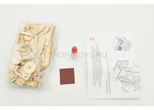 Конструктор 3D деревянный подвижный Lemmo Грузовик Самосвал - ГР-3