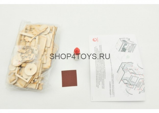 Конструктор 3D деревянный подвижный Lemmo Грузовик Самосвал - ГР-3