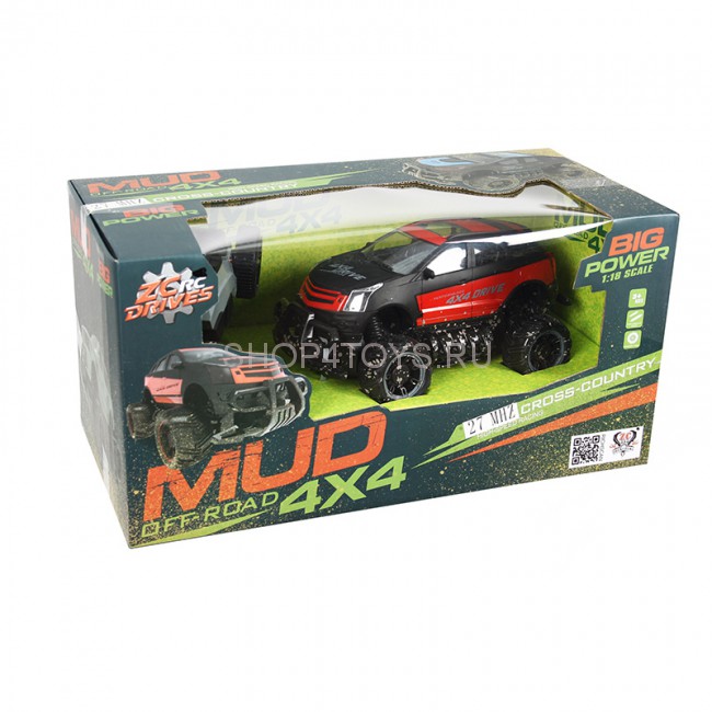 Радиоуправляемый джип MUD Off-Road 4X4 Red 2.4G - 333-MUD22A-R Радиоуправляемый джип MUD Off-Road 4X4 Red 2.4G - 333-MUD22A-R