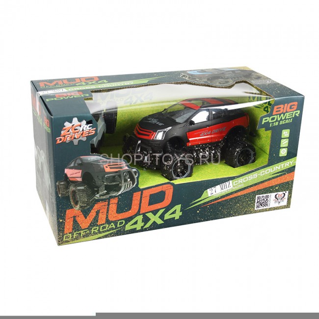 Радиоуправляемый джип MUD Off-Road 4X4 Red 2.4G - 333-MUD22A-R Радиоуправляемый джип MUD Off-Road 4X4 Red 2.4G - 333-MUD22A-R