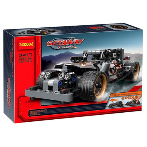 Конструктор DeCool ретро автомобиль с инерционным механизмом, 170 деталей - DL-3417 Конструктор DeCool ретро автомобиль с инерционным механизмом, 170 деталей - DL-3417