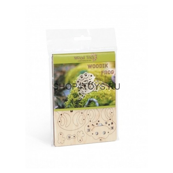 3D-пазл из дерева Wood Trick Вудик Лягушка - 1234-W1 3D-пазл из дерева Wood Trick Вудик Лягушка - 1234-W1