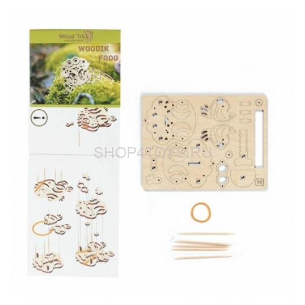 3D-пазл из дерева Wood Trick Вудик Лягушка - 1234-W1 3D-пазл из дерева Wood Trick Вудик Лягушка - 1234-W1