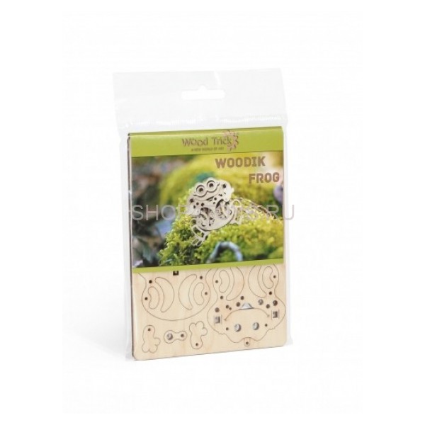 3D-пазл из дерева Wood Trick Вудик Лягушка - 1234-W1 3D-пазл из дерева Wood Trick Вудик Лягушка - 1234-W1