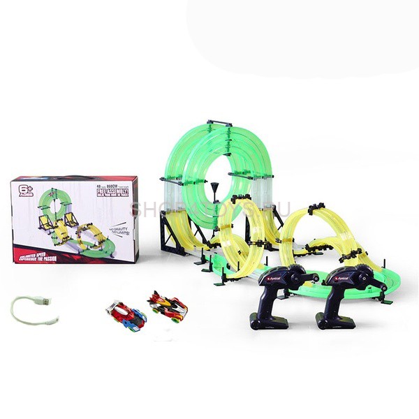 Гоночный трек AutoFlier (48 деталей, 8.6 м, 2 машинки, 2 пульта) - AF665 Гоночный трек AutoFlier (48 деталей, 8.6 м, 2 машинки, 2 пульта) - AF665