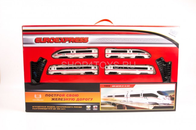 Железная дорога EUROEXPRESS, длина полотна 325см - 1602A Железная дорога EUROEXPRESS, длина полотна 325см - 1602A