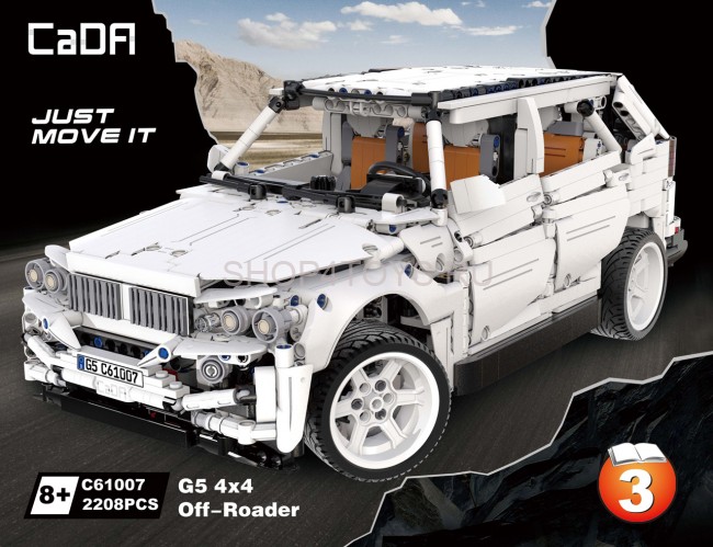 Конструктор CADA deTech внедорожник BMW G5 4WD (2208 деталей) - C61007W