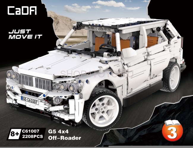 Конструктор CADA deTech внедорожник BMW G5 4WD (2208 деталей) - C61007W