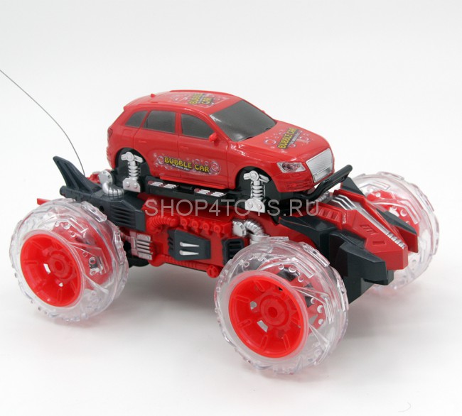 Радиоуправляемая машина-перевертыш Bubble Car красная - 333-PP02
