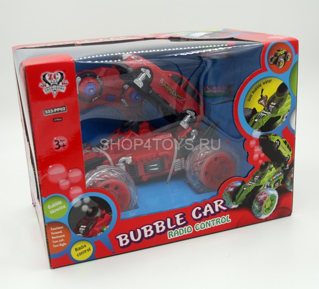 Радиоуправляемая машина-перевертыш Bubble Car красная - 333-PP02