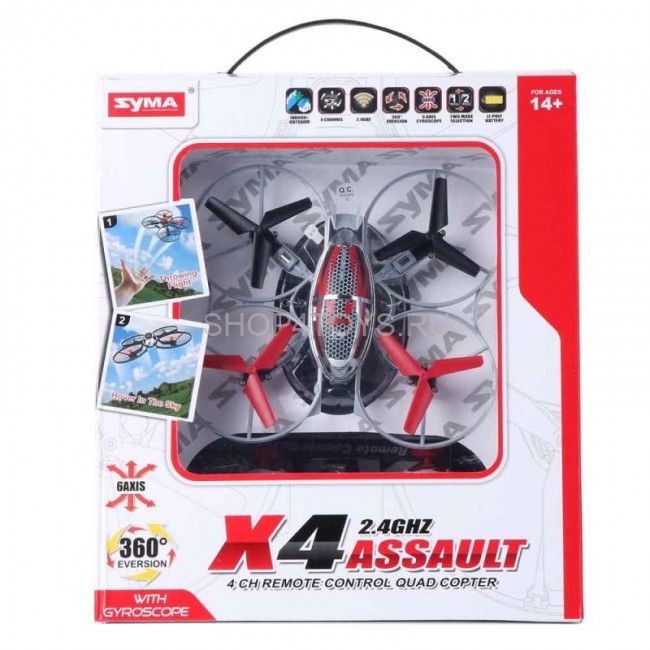 Радиоуправляемый квадрокоптер Syma X4 2.4G - Х4 Радиоуправляемый квадрокоптер Syma X4 2.4G - Х4