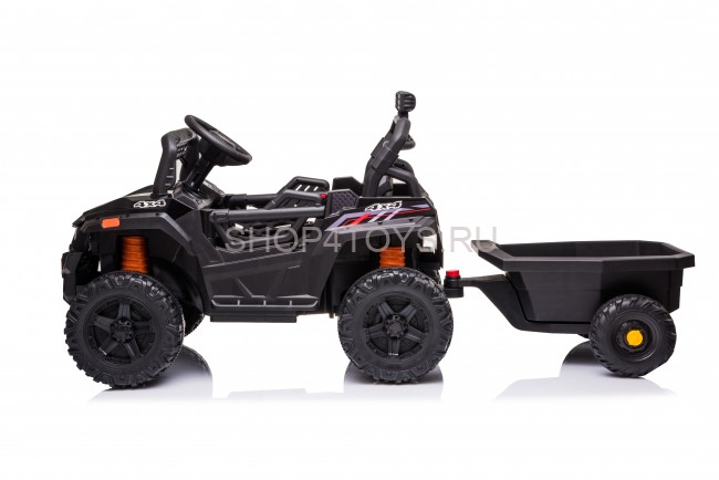 Детский электромобиль багги с прицепом (черный, 12В, 2WD, EVA, пульт) - BDM0929-BLACK-TRAILER Детский электромобиль багги с прицепом (черный, 12В, 2WD, EVA, пульт) - BDM0929-BLACK-TRAILER