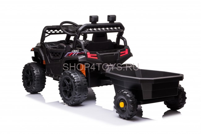 Детский электромобиль багги с прицепом (черный, 12В, 2WD, EVA, пульт) - BDM0929-BLACK-TRAILER Детский электромобиль багги с прицепом (черный, 12В, 2WD, EVA, пульт) - BDM0929-BLACK-TRAILER
