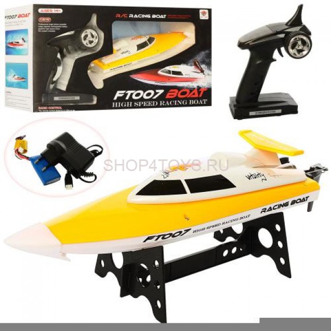 Радиоуправляемый катер Fei Lun FT007 2.4G - FT007-YELLOW Радиоуправляемый катер Fei Lun FT007 2.4G - FT007-YELLOW