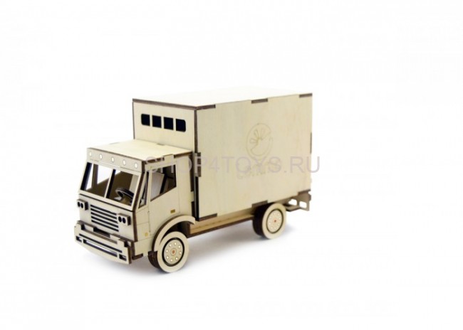 Конструктор 3D деревянный подвижный Lemmo Грузовик Фургон - ГР-2 Конструктор 3D деревянный подвижный Lemmo Грузовик Фургон - ГР-2