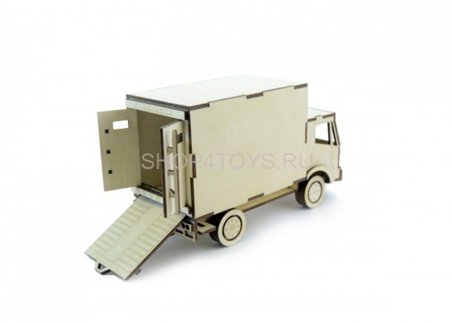 Конструктор 3D деревянный подвижный Lemmo Грузовик Фургон - ГР-2 Конструктор 3D деревянный подвижный Lemmo Грузовик Фургон - ГР-2