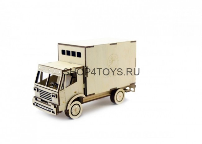 Конструктор 3D деревянный подвижный Lemmo Грузовик Фургон - ГР-2 Конструктор 3D деревянный подвижный Lemmo Грузовик Фургон - ГР-2