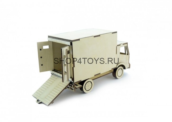 Конструктор 3D деревянный подвижный Lemmo Грузовик Фургон - ГР-2 Конструктор 3D деревянный подвижный Lemmo Грузовик Фургон - ГР-2