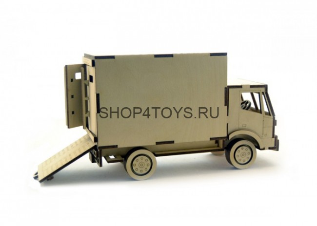 Конструктор 3D деревянный подвижный Lemmo Грузовик Фургон - ГР-2 Конструктор 3D деревянный подвижный Lemmo Грузовик Фургон - ГР-2