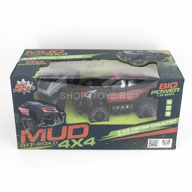 Радиоуправляемый джип MUD Off-Road 4X4 Red 2.4G - 333-MUD23A Радиоуправляемый джип MUD Off-Road 4X4 Red 2.4G - 333-MUD23A