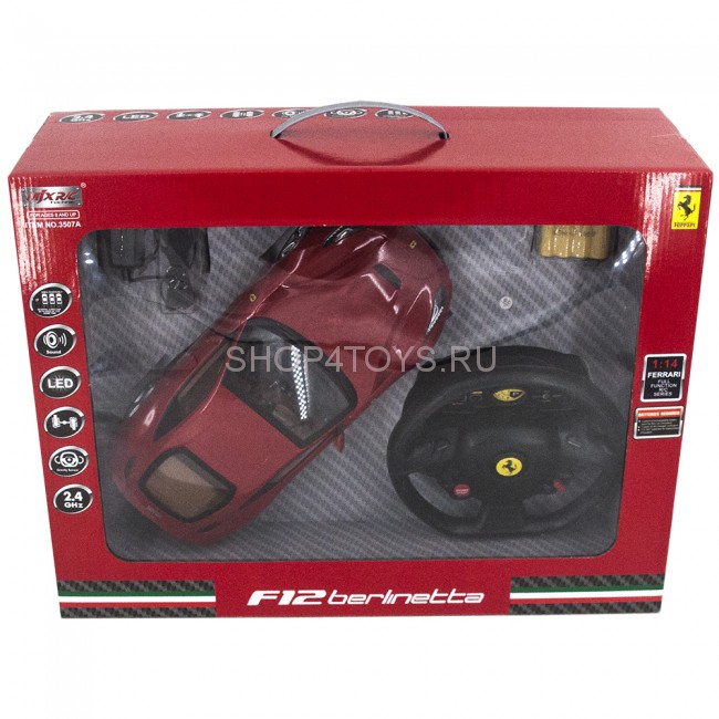 Радиоуправляемая машина Феррари MJX Ferrari F12 Berlinetta, гироруль 2.4G - 3507A Радиоуправляемая машина Феррари MJX Ferrari F12 Berlinetta, гироруль 2.4G - 3507A