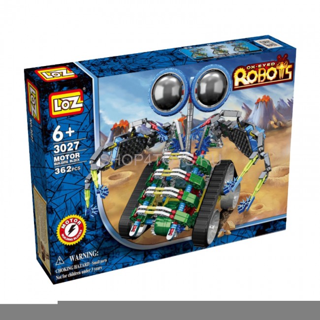 Конструктор на батарейках LOZ Робот-Турбо, 362 детали - LOZ-3027