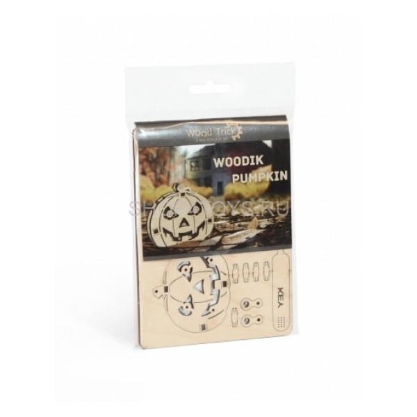 3D-пазл из дерева Wood Trick Вудик Тыква - 1234-W2 3D-пазл из дерева Wood Trick Вудик Тыква - 1234-W2