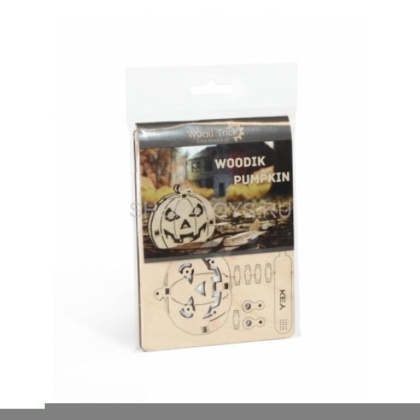 3D-пазл из дерева Wood Trick Вудик Тыква - 1234-W2 3D-пазл из дерева Wood Trick Вудик Тыква - 1234-W2