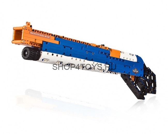 Конструктор Double E Cada Technics, дробовик M1887, 506 деталей, стреляет пульками - C81004W Конструктор Double E Cada Technics, дробовик M1887, 506 деталей, стреляет пульками - C81004W