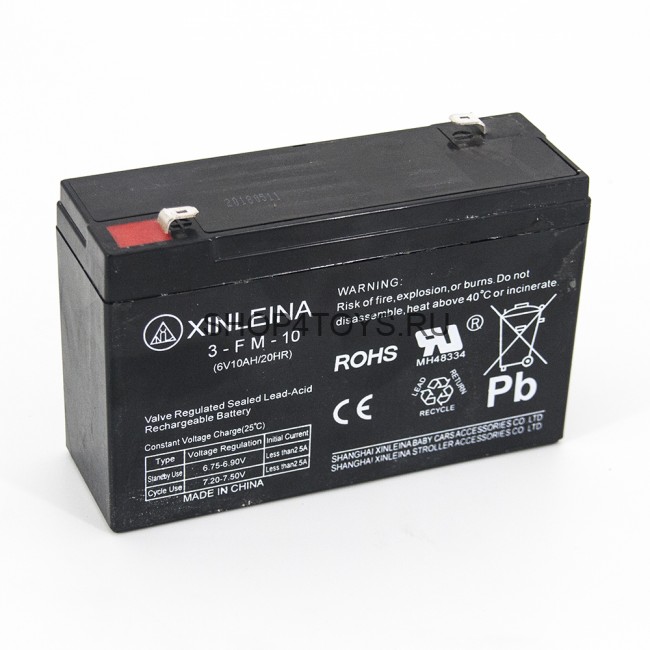 Аккумулятор XINLEINA 6V10Ah/20Hr - X-3FM10