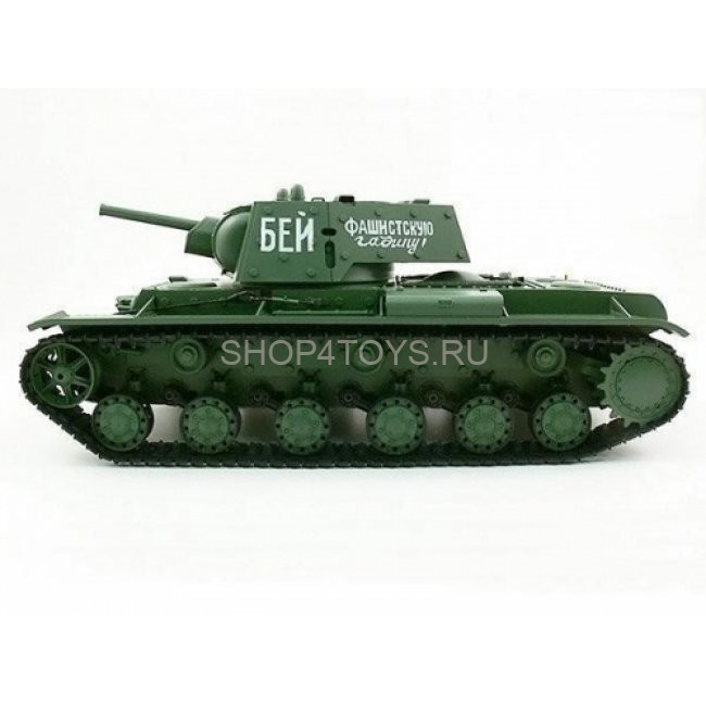 Радиоуправляемый танк Heng Long Russia КВ-1 1:16 (ИК+Пневмо) 2.4G - 3878-1 V6.0