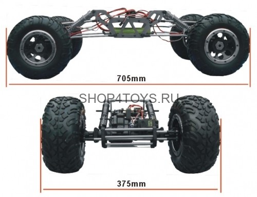 Радиоуправляемый краулер HSP Electric Longer Crawler Truck 4WD 1:8 - 94880L - 2.4G Радиоуправляемый краулер HSP Electric Longer Crawler Truck 4WD 1:8 - 94880L - 2.4G