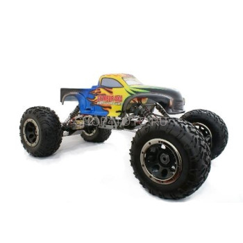 Радиоуправляемый краулер HSP Electric Longer Crawler Truck 4WD 1:8 - 94880L - 2.4G Полностью готовый комплект радиоуправляемого внедорожника с огромными ходами подвески для максимального бездорожья с электродвигателем серии 540.